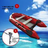 2.3m/3.0m/3.6m Inflatable Dinghy + 4 Stroke Outboard Motor 2in1 Set (Presale)