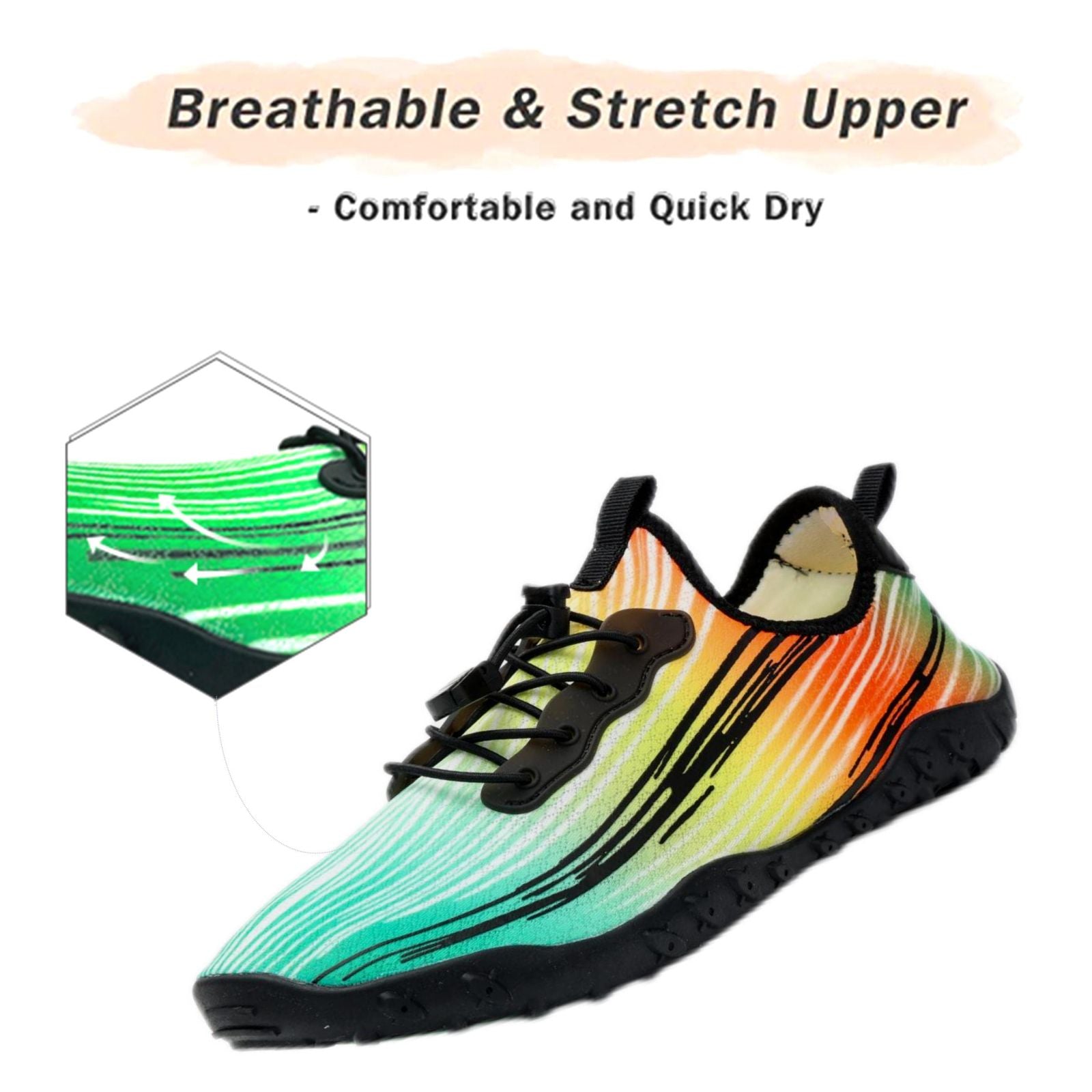 Water Shoes for Men & Women - Quick-Dry Aqua Socks Beach Swimming Shoes for Surfing Boating Drifting Hiking Yoga Cycling Water Aerobics