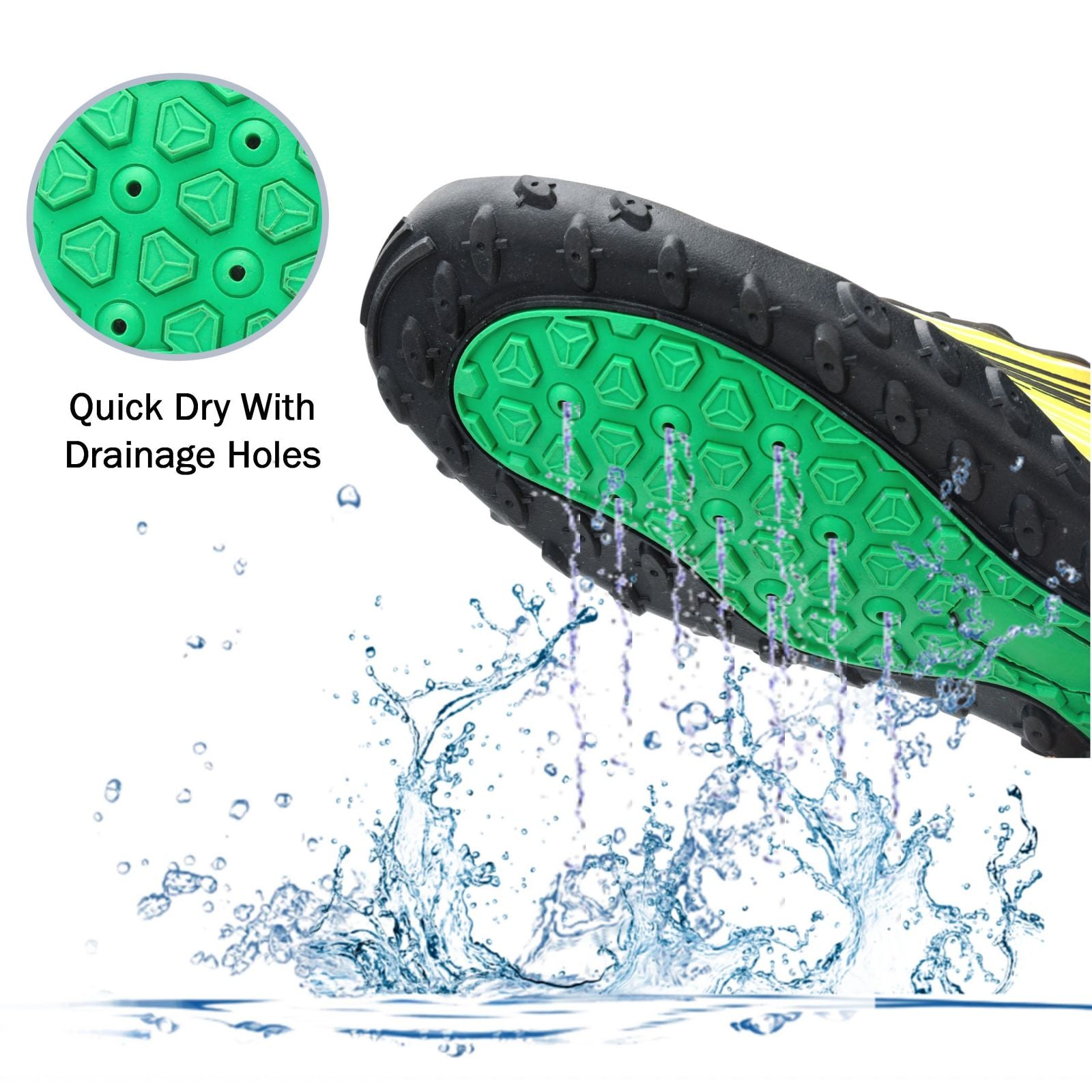 Water Shoes for Men & Women - Quick-Dry Aqua Socks Beach Swimming Shoes for Surfing Boating Drifting Hiking Yoga Cycling Water Aerobics