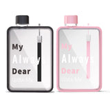 A5 Flat Water Bottle for Cold Drink/Warm Drink - BPA Free Water Bottle - Leak Proof. 380ml