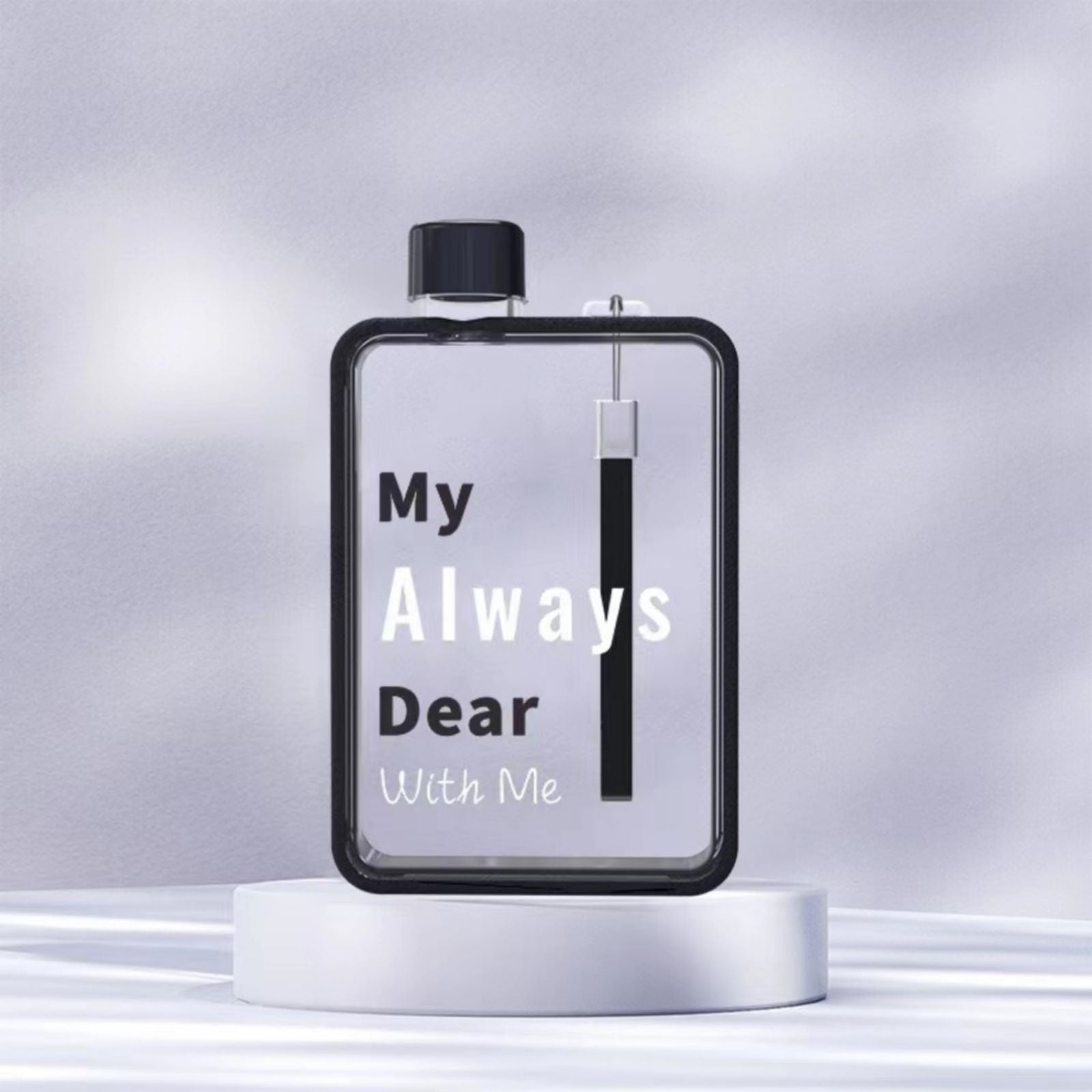 A5 Flat Water Bottle for Cold Drink/Warm Drink - BPA Free Water Bottle - Leak Proof. 380ml
