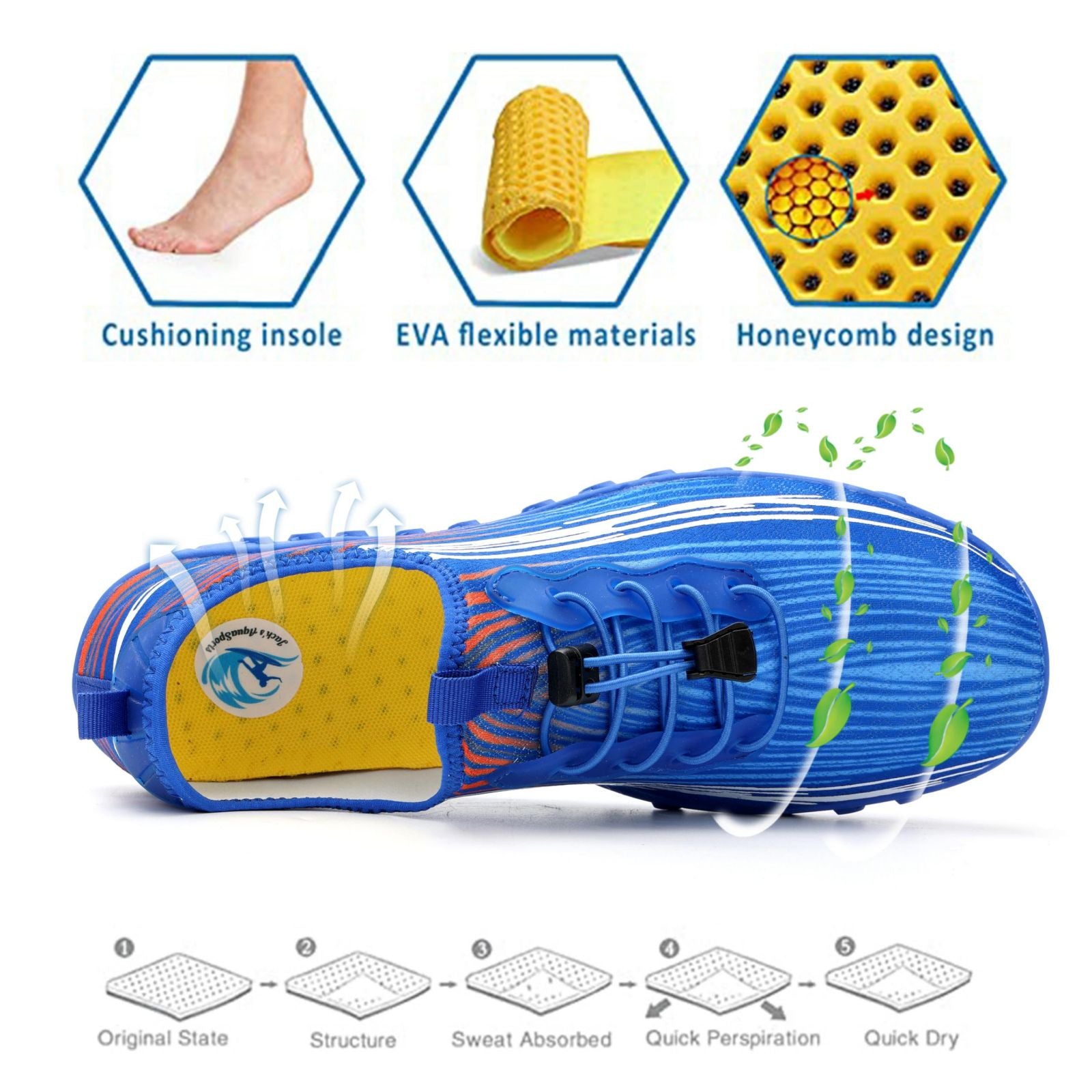 Water Shoes for Men & Women - Quick-Dry Aqua Socks Beach Swimming Shoes for Surfing Boating Drifting Hiking Yoga Cycling Water Aerobics