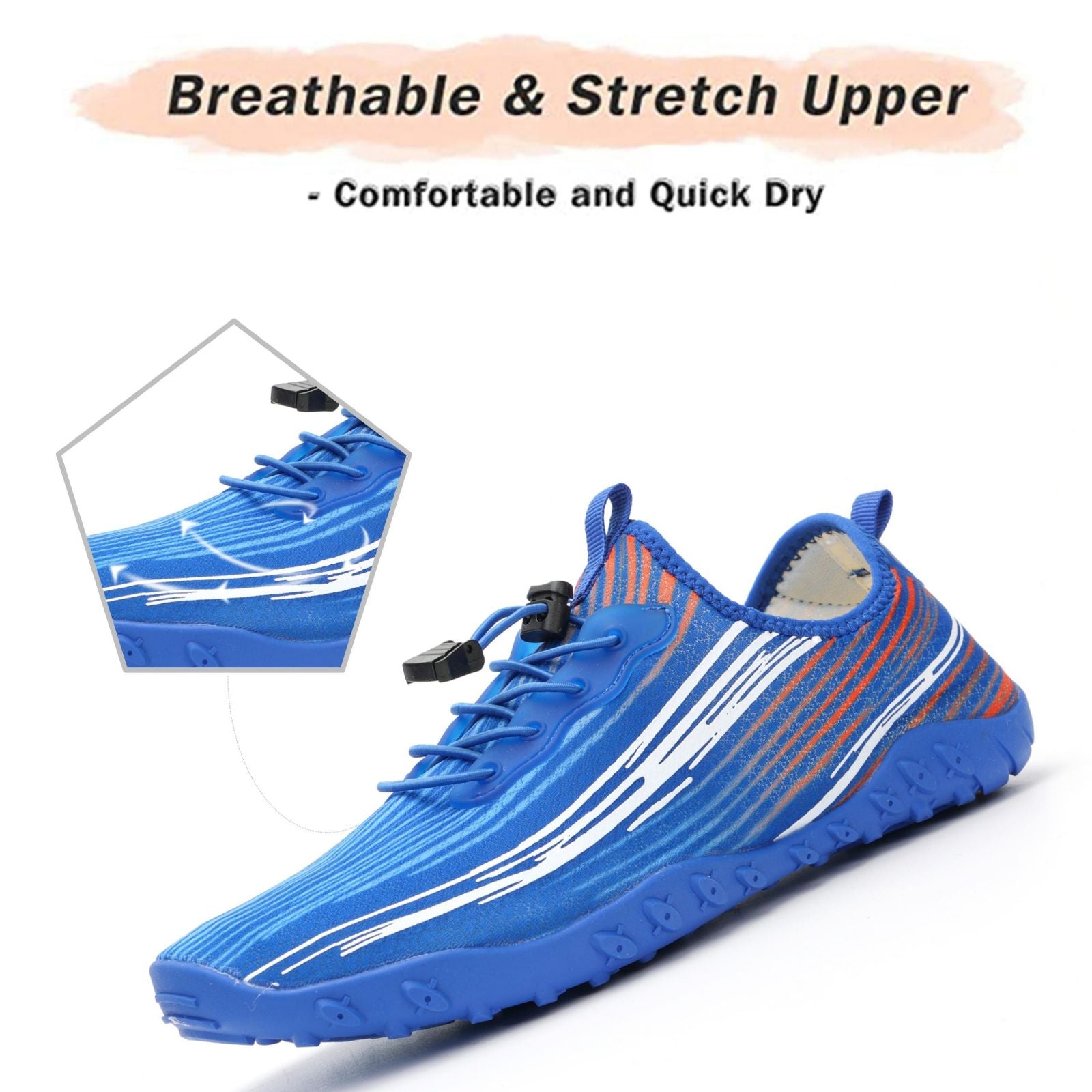Water Shoes for Men & Women - Quick-Dry Aqua Socks Beach Swimming Shoes for Surfing Boating Drifting Hiking Yoga Cycling Water Aerobics