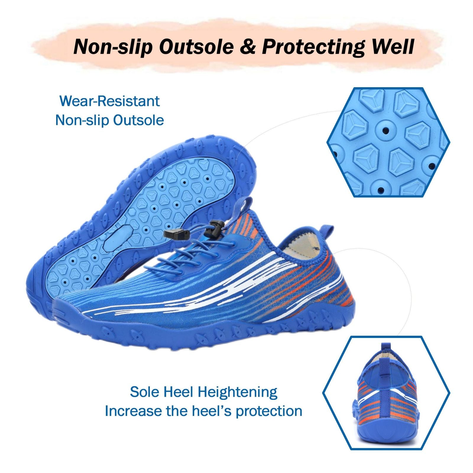 Water Shoes for Men & Women - Quick-Dry Aqua Socks Beach Swimming Shoes for Surfing Boating Drifting Hiking Yoga Cycling Water Aerobics