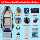 Solar Marine Inflatable Boat + 40LBS/ 66LBS/ 86LBS Electric Trolling Motor + Motor Mount 3in1 Set