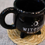 Halloween Coffee Mug Witches Brew Black Cauldron Coffee Mug Cup With Moon & Stars