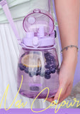 Outdoor Water Bottle With Straw 45oz (1300ml) Large Capacity