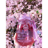 Outdoor Water Bottle With Straw 45oz (1300ml) Large Capacity