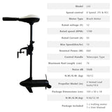 Inflatable Boat Motor Engine Electric Trolling Motor 40LBS/66LBS/86LBS