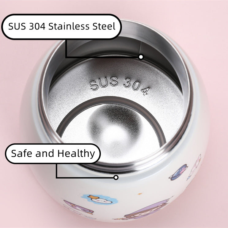 Big Belly Stainless Steel Water Bottles Leaf Proof 1000ml Large Capacity (Keep Cold and Warm)