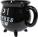 Halloween Coffee Mug Witches Brew Black Cauldron Coffee Mug Cup With Moon & Stars