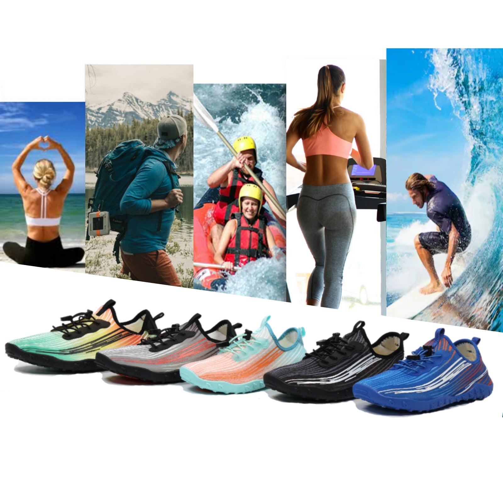 Water Shoes for Men & Women - Quick-Dry Aqua Socks Beach Swimming Shoes for Surfing Boating Drifting Hiking Yoga Cycling Water Aerobics