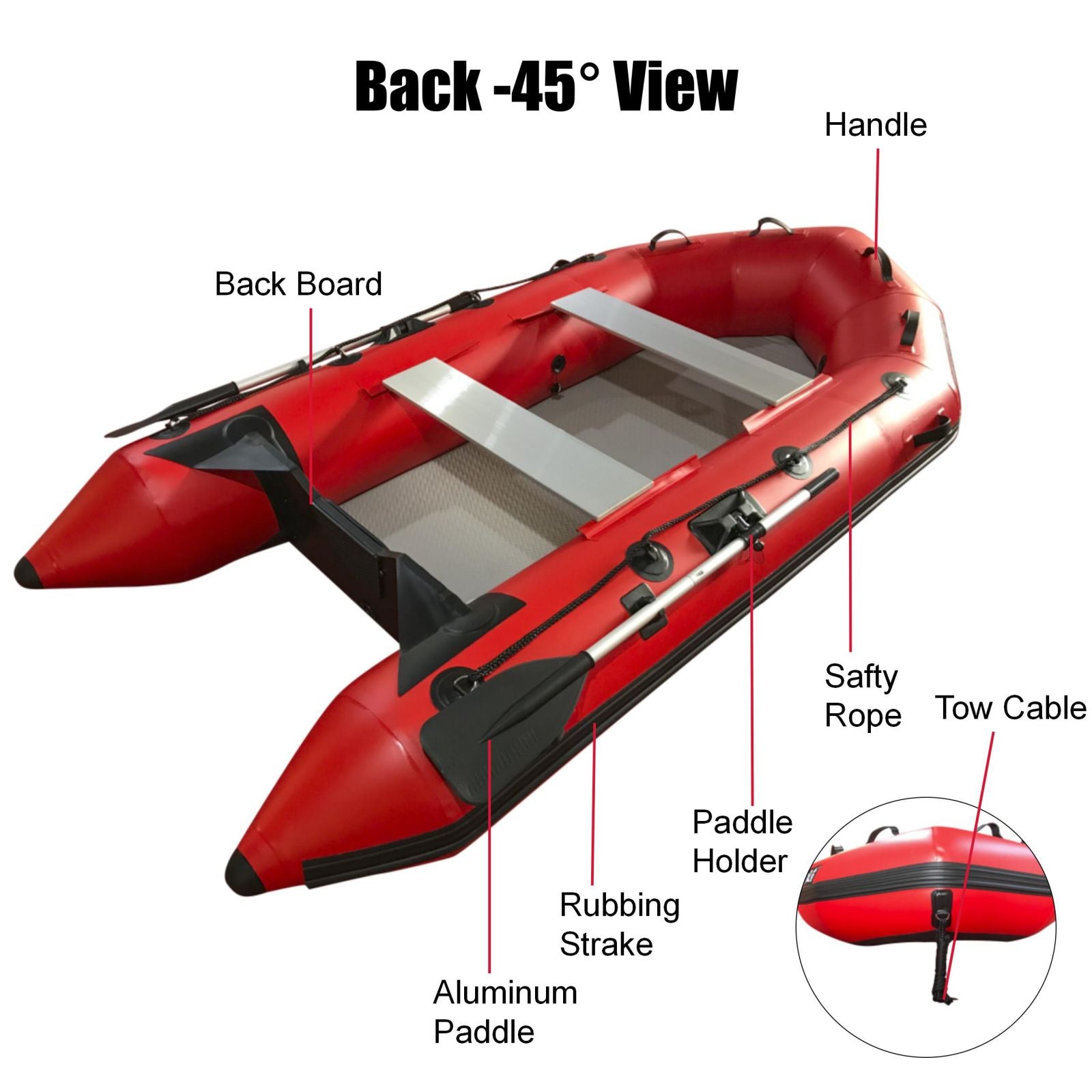2.3m/3.0m/3.6m Inflatable Dinghy + 4 Stroke Outboard Motor 2in1 Set (Presale)
