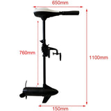 Solar Marine Inflatable Boat + 40LBS/ 66LBS/ 86LBS Electric Trolling Motor + Motor Mount 3in1 Set