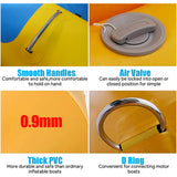 Inflatable Boat Tube 3-Person Towable Tube for Boating Inflatable Ride-on Banana Float for Water and Snow Sports
