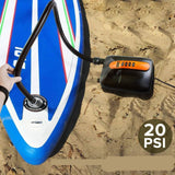 20PSI High Pressure SUP Electric Air Pump Dual Stage Inflation & Deflation Function Paddle Board Pump for Inflatable SUP Boards, Boats, Kayaks