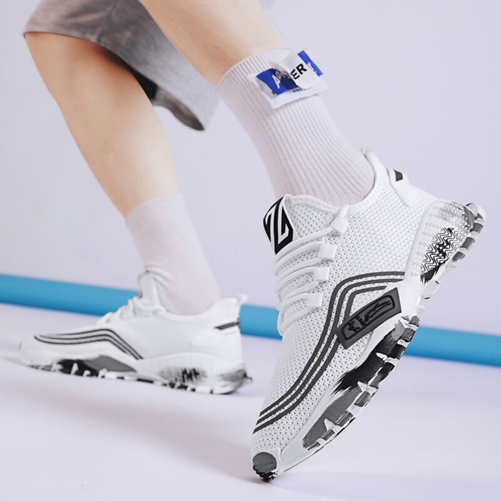Men's Summer Sandals Running Casual Shoes Outdoor Athletic Jogging Sports Tennis Sneakers Gym Non-slip Breathable Shoes