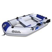 Solar Marine Inflatable Boat + 40LBS/ 66LBS/ 86LBS Electric Trolling Motor + Motor Mount 3in1 Set