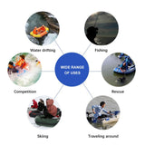 Solar Marine 2.3M/3.0M/3.6M Inflatable Boat + Motor Mount + Boat Sunshade 3in1 Set