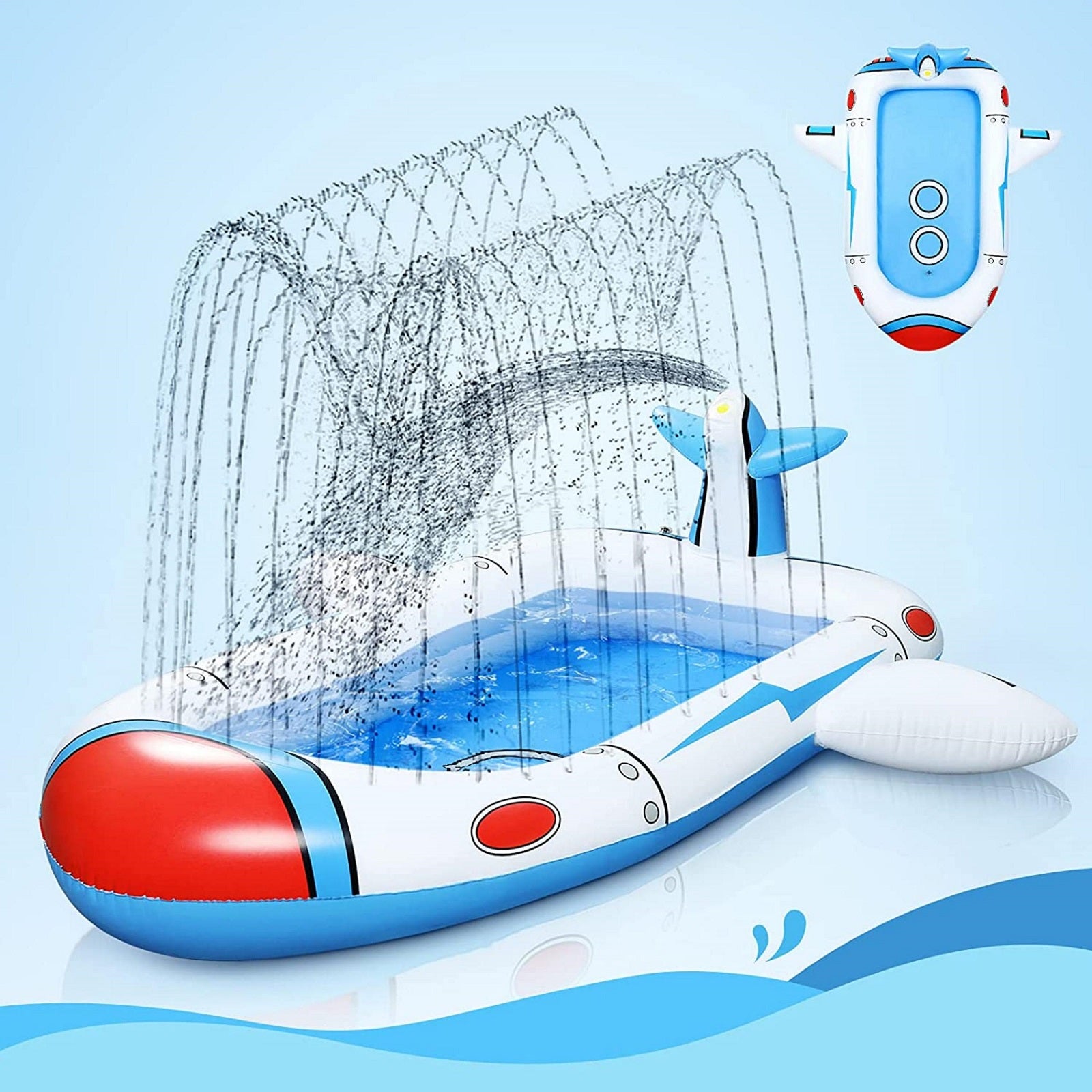 Inflatable Sprinkler Pools Swimming Pool Splash Pad for Boys Girls