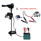 Solar Marine Inflatable Boat + 40LBS/ 66LBS/ 86LBS Electric Trolling Motor + Motor Mount 3in1 Set