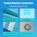 2-Rider Inflatable Towable Booster Tube with Front Tow Point Water Boating Float Tow Raft