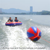 2-Rider Inflatable Towable Booster Tube with Front Tow Point Water Boating Float Tow Raft