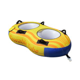 2-Rider Inflatable Towable Booster Tube with Front Tow Point Water Boating Float Tow Raft