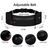 Running Belt Waist Bag with Hidden Water Bottle Holder For Men & Women