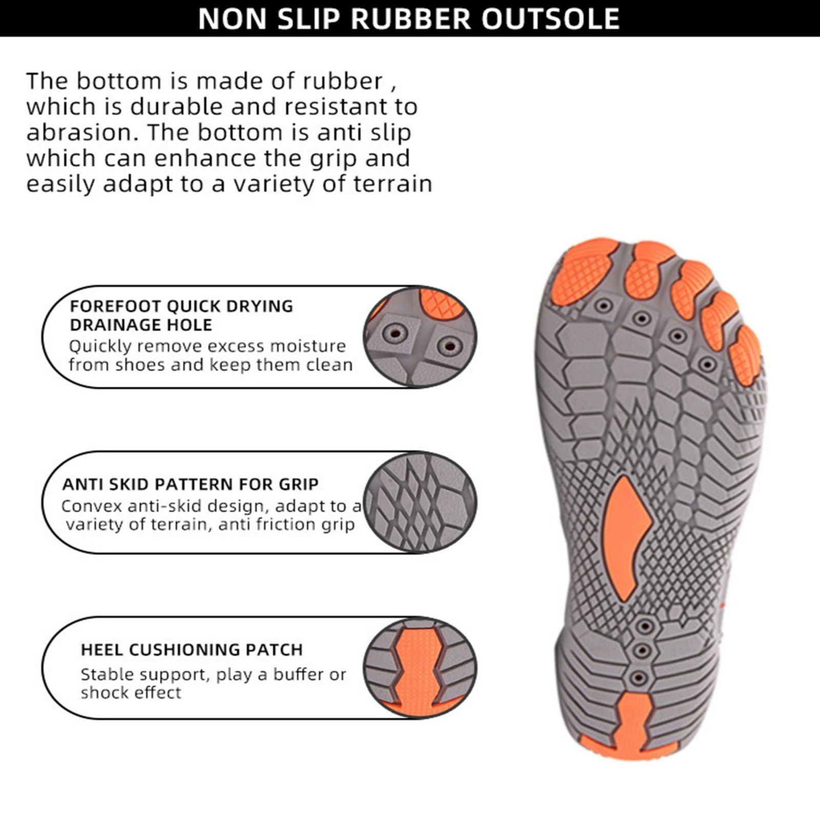 Water Shoes for Men & Women - Barefoot Non-slip Aqua Sports Quick Dry Shoes (Unisex)