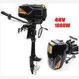 New HANGKAI 4.0HP Brush-less Electric Boat Motor 48V 1000W Output Fishing Boat Engine