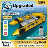 Upgraded Inflatable Assault Boat with Aluminum Alloy Deck, high-quality 3-layer 1.2mm PVC, Stability, Durability, and Versatility Redefined