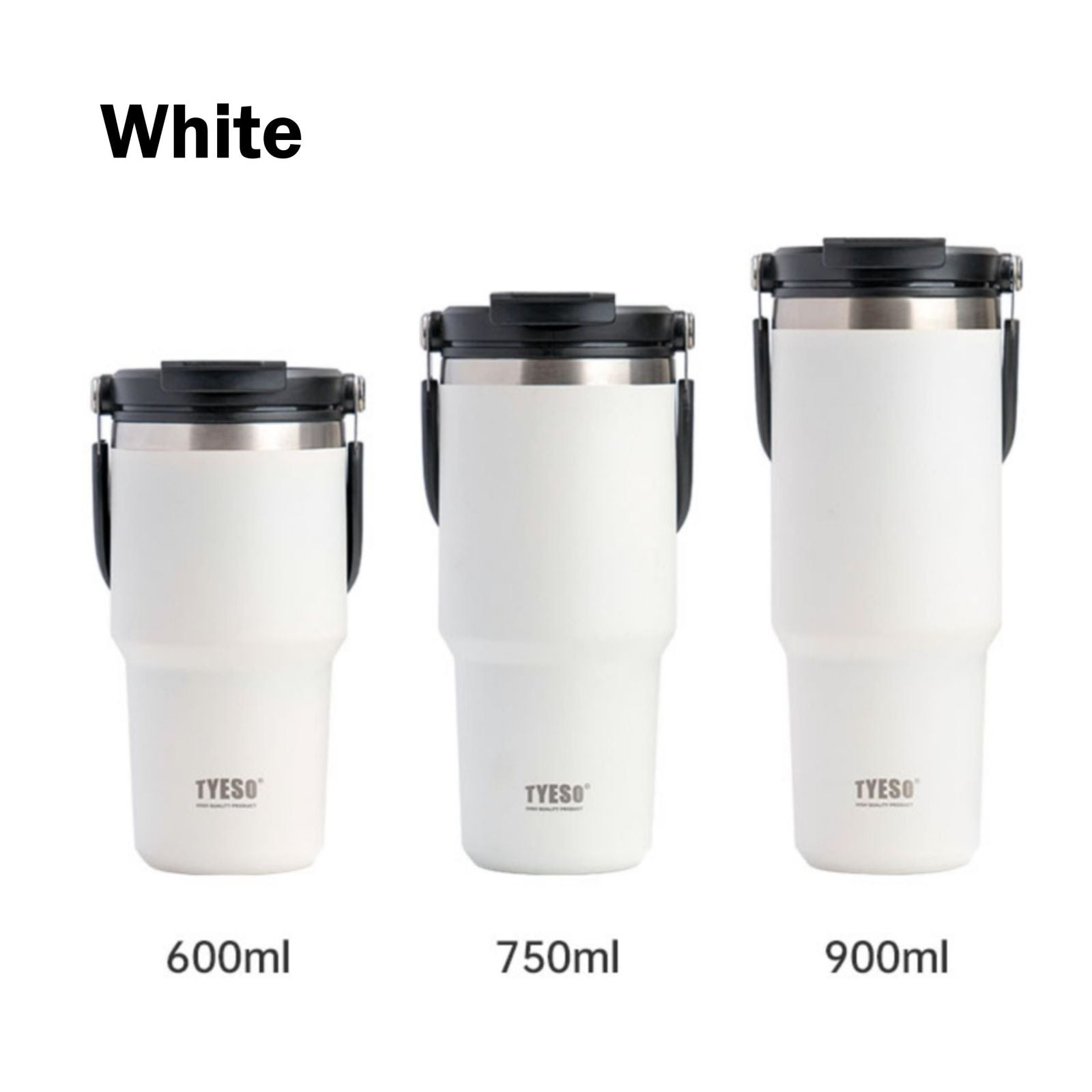 Tyeso Coffee Cup Thermos Bottle Stainless Steel Double-layer Insulation Cold  And Hot Travel Mug Vacuum Flask Car Water Bottle
