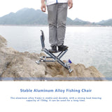 Fishing Chair with aluminum alloy for all-terrains portable multifunctional folding adjustable reclining chair with hind legs