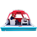 Inflatable Dock Floating Platform｜Inflatable Fishing Pontoon｜Inflatable Swimming Water Platform