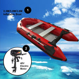2.3M/3.0M/3.6M Inflatable Dinghy + 48V Electric Motor 2in1 Set