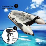2.3M/3.0M/3.6M Inflatable Dinghy + 48V Electric Motor 2in1 Set