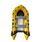 Upgraded Inflatable Assault Boat with Aluminum Alloy Deck + 4 Stroke Outboard Motor 2 in 1 Set