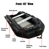 2.3M/3.0M/3.6M Inflatable Boat Dinghy Tender Pontoon Rescue & Dive Boat Fishing Boat with Hard Air-Deck Floor