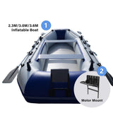 Solar Marine 2.3M/3.0M/3.6M Inflatable Boat + Motor Mount 2in1 Set