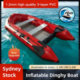 2.3M/3.0M/3.6M Inflatable Boat Dinghy Tender Pontoon Rescue & Dive Boat Fishing Boat with High-quality 3-layer 1.2mm PVC Hard Air-Deck Floor