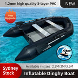 2.3M/3.0M/3.6M Inflatable Boat Dinghy Tender Pontoon Rescue & Dive Boat Fishing Boat with High-quality 3-layer 1.2mm PVC Hard Air-Deck Floor