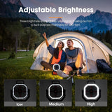 Portable Camping Fan with LED Lantern Light 20000mAh