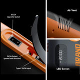 Car Power Wired Digital 12V DC Electric Sup Air Pump Inflator 20PSI Adjustable High Pressure Portable Paddle Board Pump, Inflation Deflation 2 in 1 Paddle board Pump Air Inflator for Paddle Board, Kayaks, Inflatable Tent, Boats, Pool