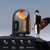 Car Power Wired Digital 12V DC Electric Sup Air Pump Inflator 20PSI Adjustable High Pressure Portable Paddle Board Pump, Inflation Deflation 2 in 1 Paddle board Pump Air Inflator for Paddle Board, Kayaks, Inflatable Tent, Boats, Pool