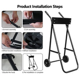 Outboard Boat Motor Stand Carrier Cart Engine Stand Multi Purpose Easy to Use Sturdy Support