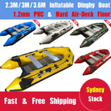 2.3M/3.0M/3.6M Inflatable Boat Dinghy Tender Pontoon Rescue & Dive Boat Fishing Boat with Hard Air-Deck Floor