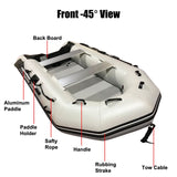 2.3M/3.0M/3.6M Inflatable Boat Dinghy Tender Pontoon Rescue & Dive Boat Fishing Boat with Hard Air-Deck Floor