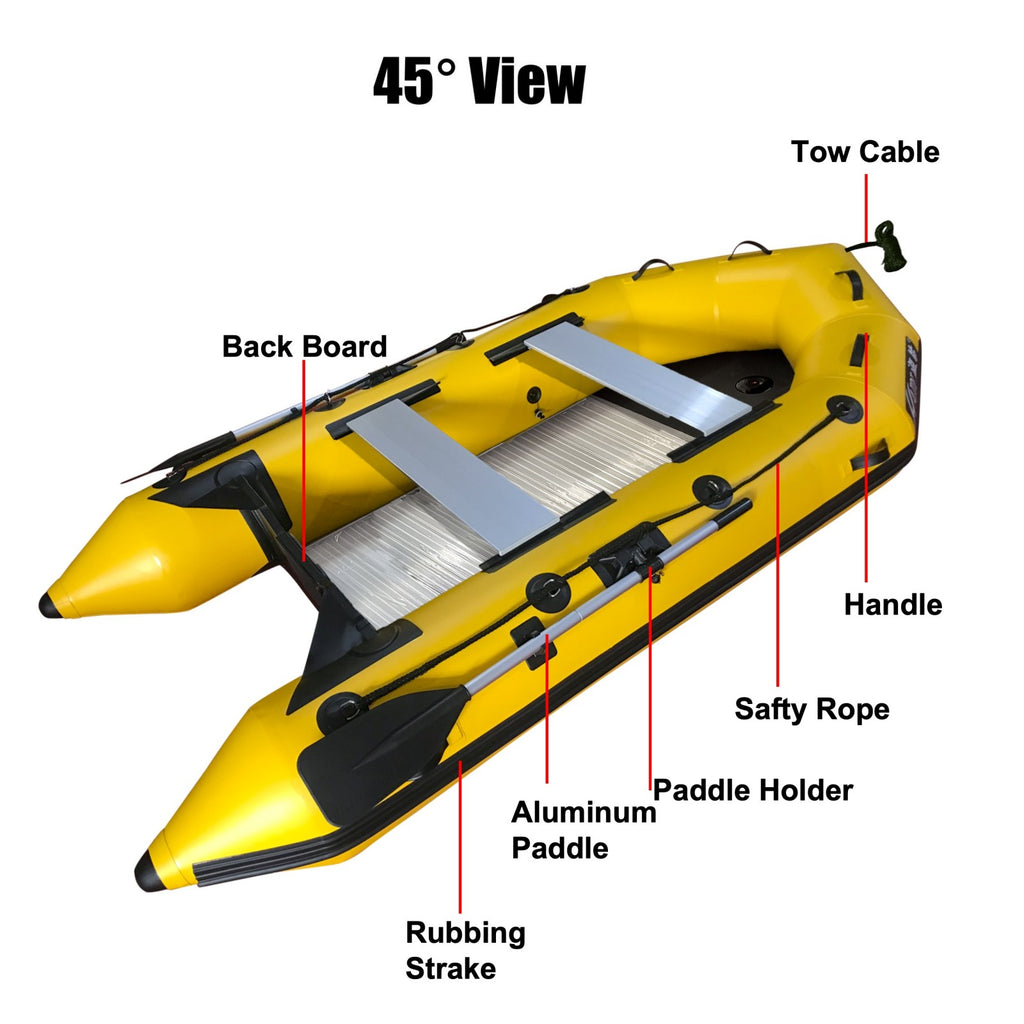 Upgraded Inflatable Assault Boat with Aluminum Alloy Deck, high-qualit ...