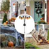 2 Pcs Solar Halloween Garden Lawn Lights Festival Theme Light Up Funny Pumpkin Landscape Lights Waterproof Decorative Outdoor Holiday Party Supplies 3D Pathway Lights for Garden, Lawn, Yard, Patio, Potted Plant